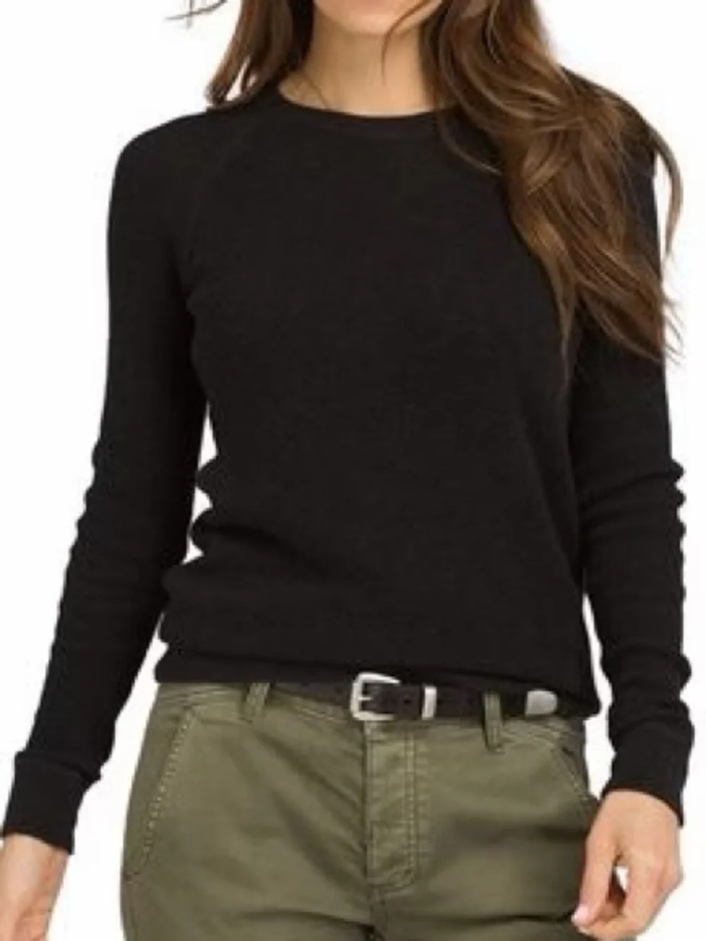 Prana Milani Crew Sweater Black XS Women’s Crewneck Lightweight Top PrAna